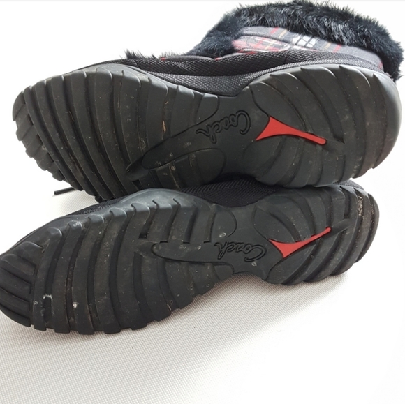 Authentic Coach Jennie Boots Tartan Fur Monogram - Picture 4 of 8